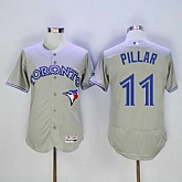 Toronto Blue Jays #11 Kevin Pillar Gray 2016 Flexbase Collection Stitched Jersey,baseball caps,new era cap wholesale,wholesale hats